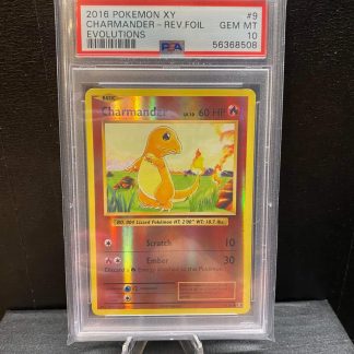 2016 Pokemon Charmander XY Evolutions #9 Reverse Foil PSA 10 Gem Mint