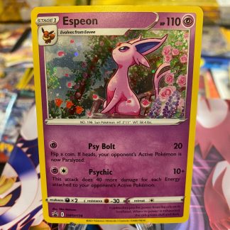 2021 Pokemon Espeon Sword & Shield Black Star Promo SWSH174 Holo Mint