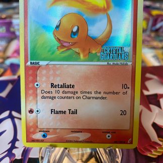 2006 Pokemon Charmander EX Crystal Guardians Stamped 48 of 100 Reverse Holo Mint
