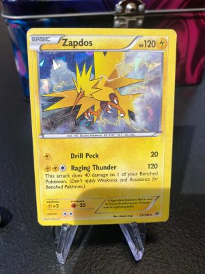 2015 Pokemon Zapdos XY Roaring Skies 23 of 108 Cracked Ice Holo Moderately Played