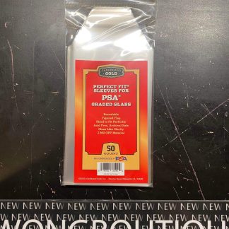 2020 Cardboard Gold Perfect Fit Sleeves for PSA Graded Slabs Cover Resealable 50 Count