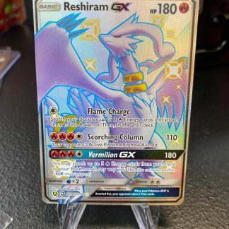 2019 Pokemon Reshiram GX Hidden Fates Full Art SV51 of SV94 Holo Mint