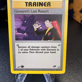 2000 Pokemon 1st Edition Giovanni's Last Resort Gym Challenge 105 of 132 Mint