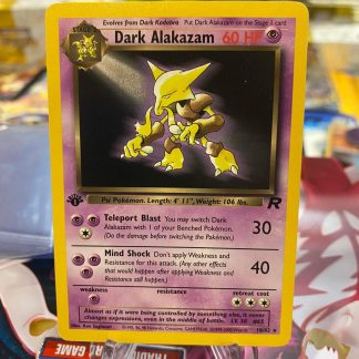 2000 Pokemon Dark Alakazam 1st Edition Rocekt 18 of 82 Mint