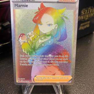 2020 Pokemon Marnie Sword & Shield Base Set Full Art 208 of 202 Rainbow Holo Mint