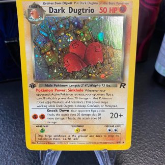 2000 Pokemon 1st Edition Dark Dugtrio Team Rocket 6 of 82 Holo Lightly Played