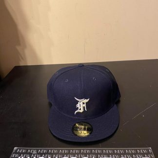 2020 Fear of God Essentials New Era Fitted Cap Navy 7 3/4