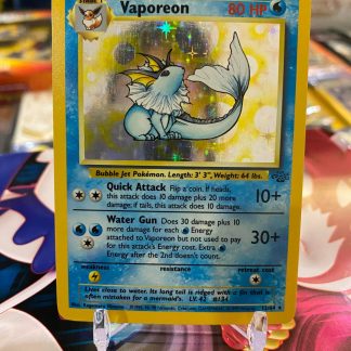 1999 Pokemon Vaporeon Jungle Set Holo 12 of 64 Near Mint