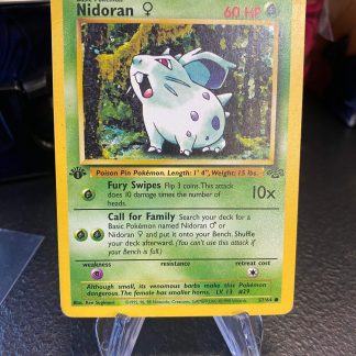 1999 Pokemon 1st Edition Nidoran Jungle Set 57 of 64 Non Holo Lightly Played