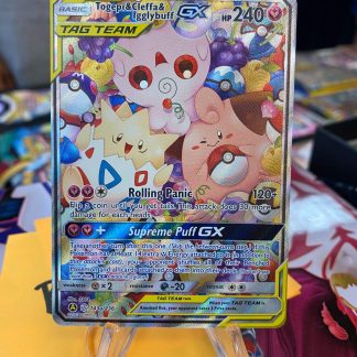2020 Pokemon Togepi & Cleffa & Igglybuff GX Tag Team Sun & Moon Cosmic Eclipse Alternate Full Art 143a of 236 Holo Mint