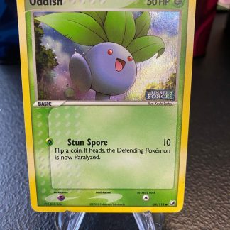2005 Pokemon Oddish EX Unseen Forces 64 of 115 Stamped Reverse Holo Lightly Played