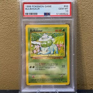 1999 Pokemon Bulbasaur Game #44 PSA 10 Gem Mint