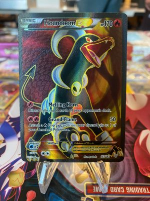 2015 Pokemon Houndoom EX XY Breakthrough Full Art 153 of 162 Holo Mint