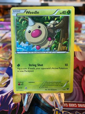 2013 Pokemon Weedle McDonald's Stamped Promo 1 of 12 Holo Mint