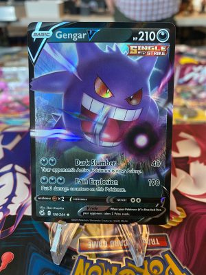 2021 Pokemon Gengar V Fusion Strike Full Art 156 of 264 Holo Mint