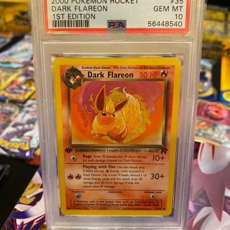 2000 Pokemon 1st Edition Dark Flareon Rocket #35 PSA 10 Gem Mint