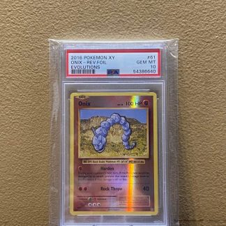 2016 Pokemon Onix XY Evolutions #61 Reverse Foil PSA 10 Gem Mint