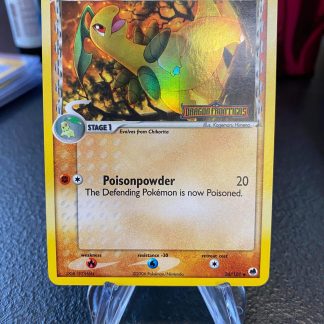 2006 Pokemon Bayleef EX Dragon Frontiers Stamped 26 of 101 Reverse Holo Near Mint