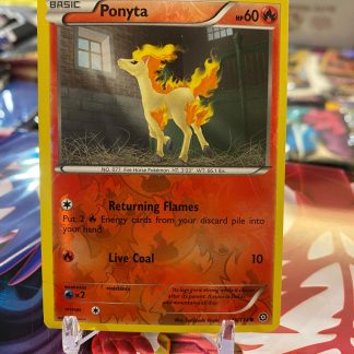 2016 Pokemon Ponyta XY Steam Siege 16 of 114 Reverse Holo Heavily Played