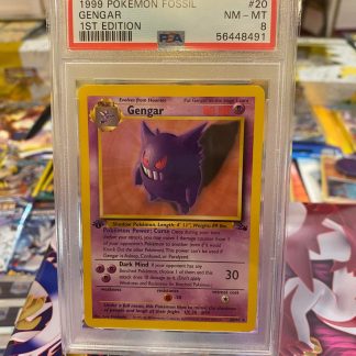 1999 Pokemon Gengar Fossil #20 PSA 8 Near Mint