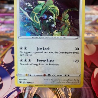 2020 Pokemon Rayquaza Black Star Promo SWSH029 Holo Mint