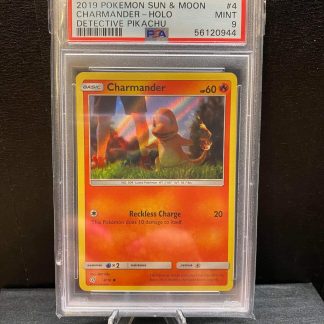 2019 Pokemon Charmander Sun & Moon Detective Pikachu #4 PSA 9 Mint
