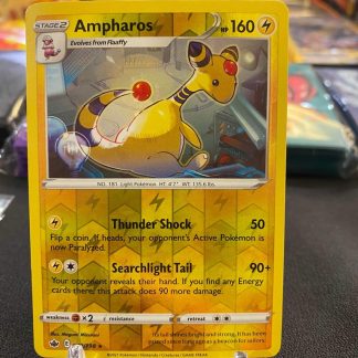 2021 Pokemon Ampharos Chilling Reign 049 of 198 Reverse Holo Lightly Played