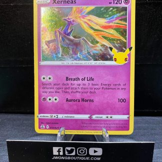 2021 Pokemon Xerneas 25th Anniversary Celebrations 012 of 025 Holo Near Mint