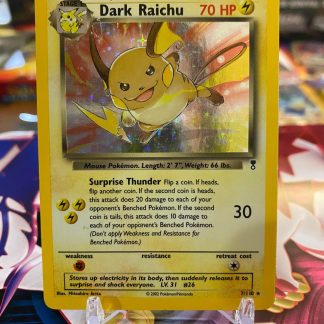 2002 Pokemon Dark Raichu Legendary Collection 7 of 110 Holo Lightly Played