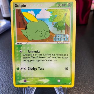 2006 Pokemon Gulpin EX Crystal Guardians Stamped 33 of 100 Reverse Holo Mint