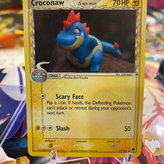 2006 Pokemon Croconaw EX Dragon Frontiers 27 of 101 Heavily Played