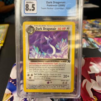 2000 Pokemon Dark Dragonair Team Rocket Unlimited 33 of 82 CGC 8.5 Near Mint+
