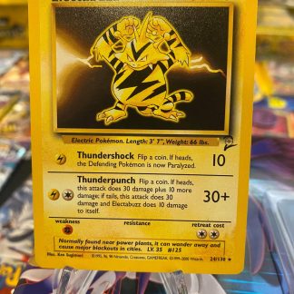 2000 Pokemon Electabuzz Base Set 2 24 of 130 Non Holo