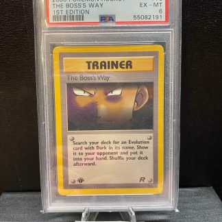 2000 Pokemon The Boss's Way 1st Edition Rocket #73 PSA 6 Excellent Mint