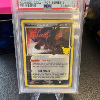 2021 Pokemon Umbreon Gold Star 25th Anniversary Celebrations Classic Collection Pop Series 5 #17 PSA 10 Gem Mint
