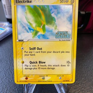 2006 Pokemon Electrike EX Crystal Guardians Stamped 52 of 100 Holo Near Mint