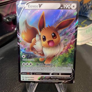 2020 Pokemon Eevee V Sword & Shield Black Star Promo Full Art SWSH065 Holo Mint