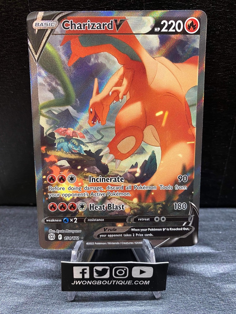 2022 Pokemon Charizar V Brilliant Stars Alternate Full Art 154 of 172 ...