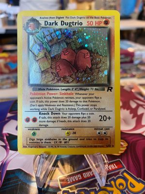 2000 Pokemon Dark Dugtrio Team Rocket 6 of 82 Holo Mint