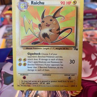 1999 Pokemon Raichu Fossil Edition 29 of 62 Non Holo Lightly Played