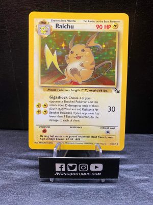 1999 Pokemon Raichu Fossil 14 of 62 Holo Near Mint