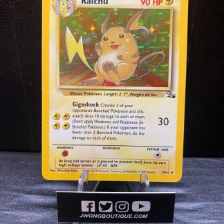 1999 Pokemon Raichu Fossil 14 of 62 Holo Near Mint