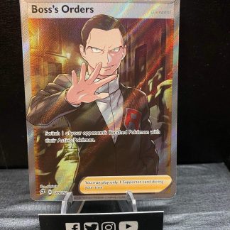 2020 Pokemon Boss's Orders Trainer Rebel Clash Full Art 189 of 192 Holo Mint