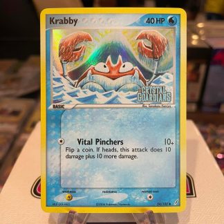2006 Pokemon Krabby EX Crystal Guardians Reverse Foil 54 Of 100 Lightly Played