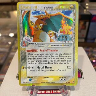 2006 Pokemon EX Charizard Crystal Guardians Holo 4 of 100 Moderate Played