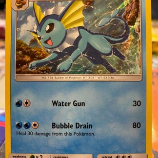 2019 Pokemon Vaporeon Hidden Fates Holo 18 of 68 Near Mint