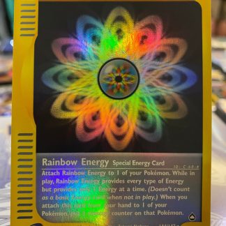 2003 Pokemon Aquapolis Rainbow Energy Holo 144 of 147 Lightly Played