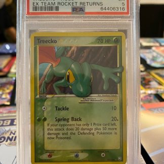 2004 Pokemon Treecko Gold Star Team Rocket Returns Holo #109 PSA 5