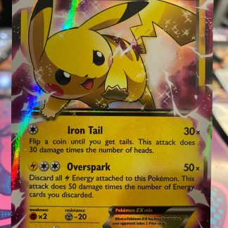 2015 Pokemon Pikachu Ex Black star Promos Holo XY84 Moderate Played