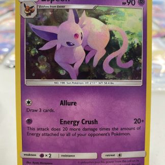 2020 Pokemon Espeon Battle Academy Holo 89 of 214 Mint